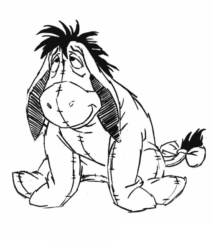 coloriage bourriquet reveur